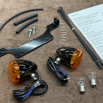 FRONT LIGHT KIT BLACK NICKEL REBEL