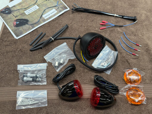 VINTAGE REAR LIGHT KIT AND SIDEMOUNT LICENSE/TAIL LIGHT BRACKET XV250
